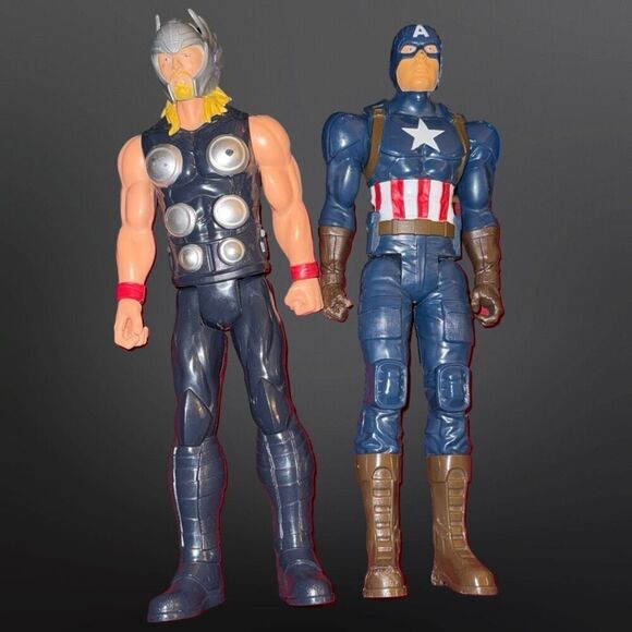 Hasbro Marvel Thor Ant Man Captain America Iron Man Action Figure 12” B13 - Picture 4 of 11